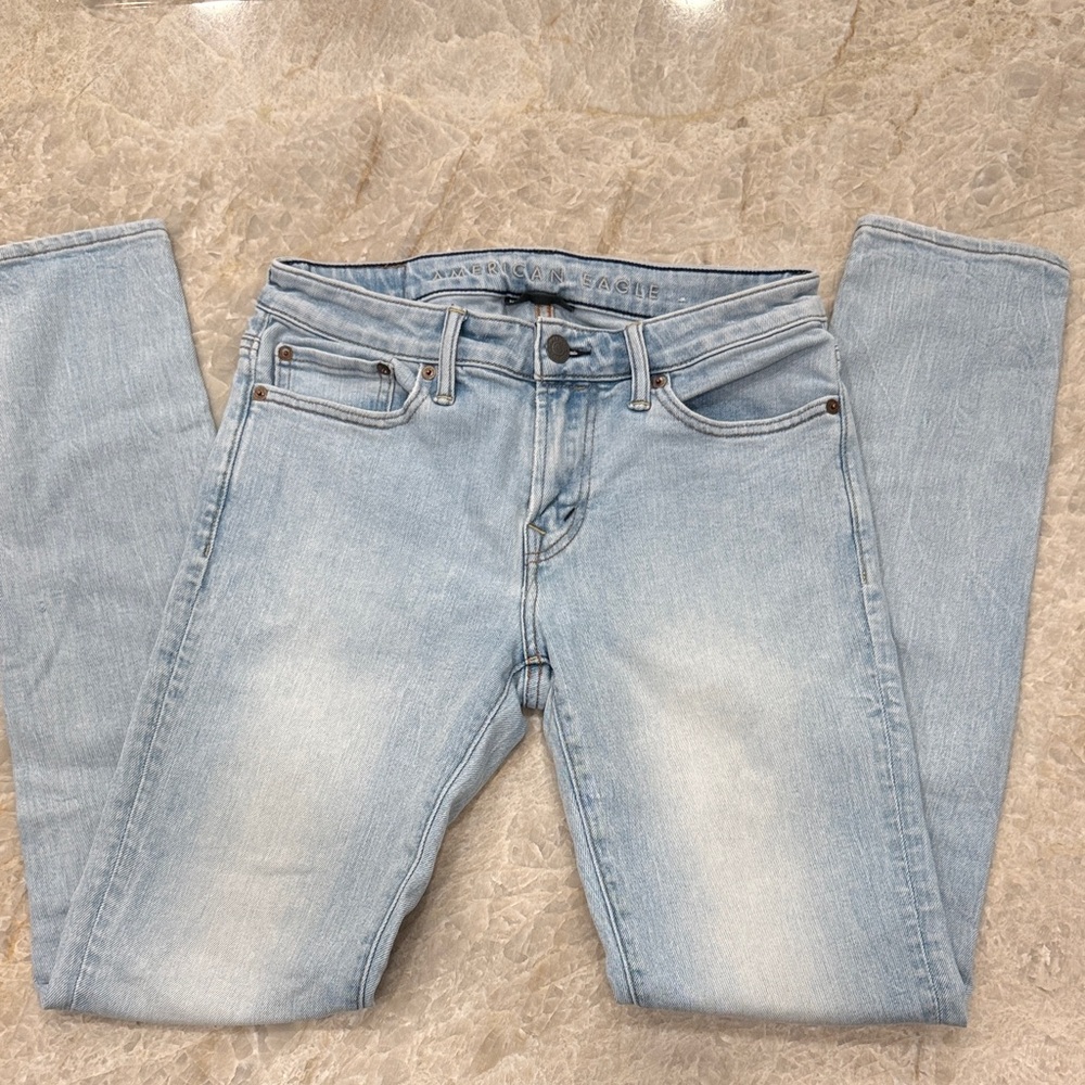 American Eagle Outfitters Light Blue Men's Skinny Jeans